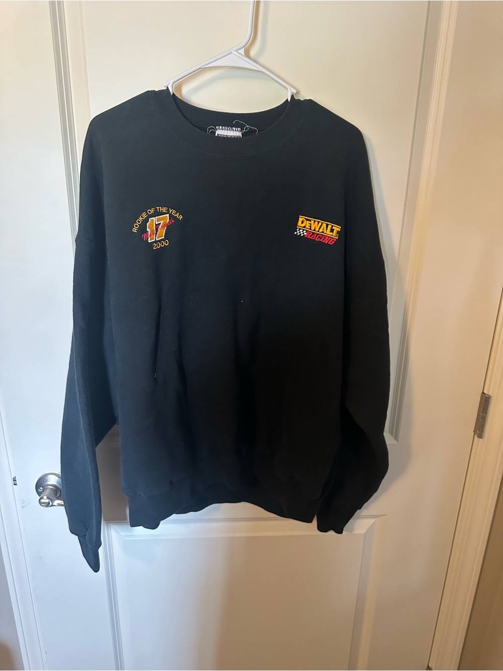Vintage NASCAR Black Crewneck Sweatshirt - Men